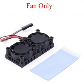Cooler Kit Dual Ventiladores con Disipador para Raspberry Pi 4B/3B+