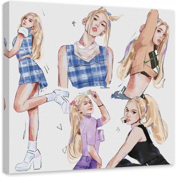 Cuadro Moderno Rubia 30x30