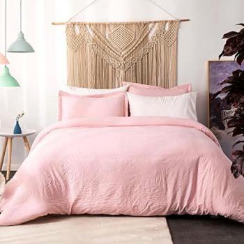 Cozy Comfort Pink Zipped Duvet Set – Super King Edition