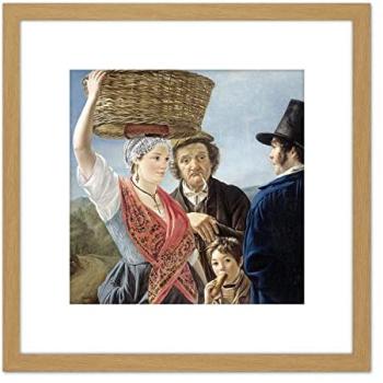 Echoes of the Marketplace 8″×8″ Framed Picture