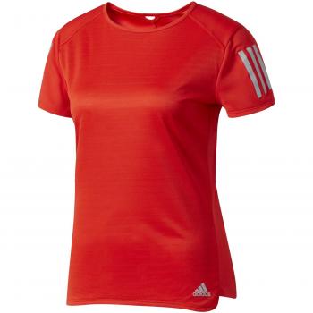 Damen-Response-T-Shirt in Core Rot (XS) – adidas