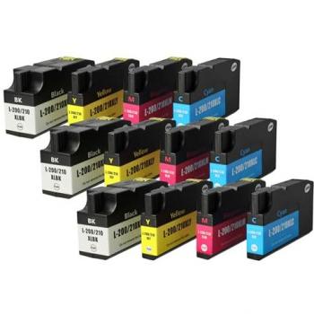 Set de cartouches Lexmark 200XL – 12 pièces (Cyan, Magenta, Jaune, Noir)