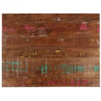 Legno riciclato piano di tavolo rettangolare 90x70x1,5 cm