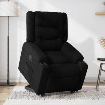 VidaXL Relaxsessel, Sessel mit Aufstehhilfe Elektrisch Schwarz Stoff