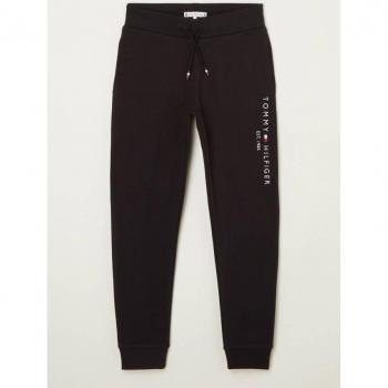 Pantaloni Da Tuta Tommy Hilfiger Kids Cotone Biologico Neri 4 Anni