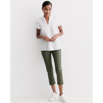 Blouse Caroll 100% lin blanche pour femme