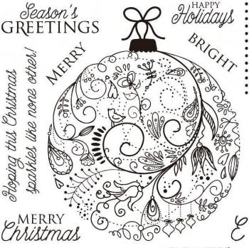 Décalcomanie joyeux Noël transparent silicone