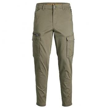 Pantalón Cargo Tapered Fit Jack & Jones Ace Dex para Hombre en Color Verde Oliváceo