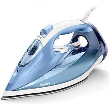 Philips Azur Professional Steam Iron 2400W, 180g Boost, SteamGlide Plate – Blue