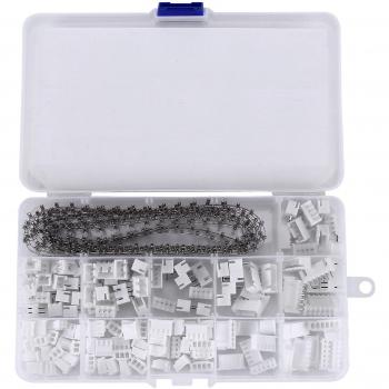 Pack de Connecteurs Jst‑XH 460 pièces 2,54 mm + Boîtier 2/3/4/5/6 (Blanc)