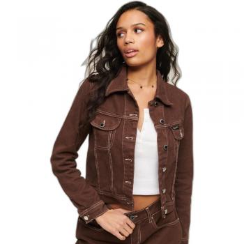 Superdry Chaqueta Corta Desert Marrón