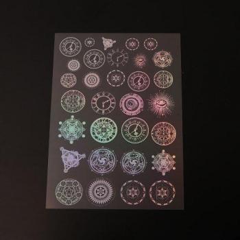 Halloween Éclatante – Autocollants Rectangles AB pour DIY