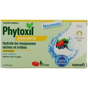 Pastilhas para Garganta Phytoxil Frutas Vermelhas +6 Anos 16 Unidades