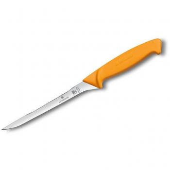 Victorinox Coltello da filettare pesce, lama 16 cm, manico giallo