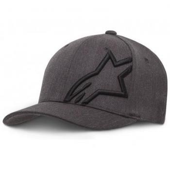 Alpinestars Corp Shift 2 FlexFit DK Melierte Kappe – Grau‑Schwarz (Größe 2)