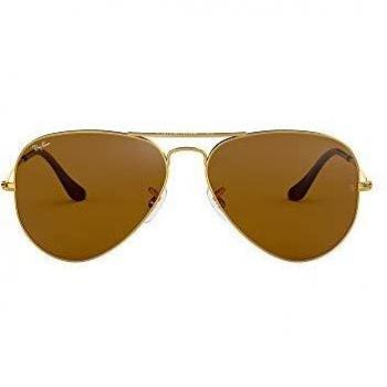 Gold Brown RB3025 Aviator Sunglasses – Men’s Style