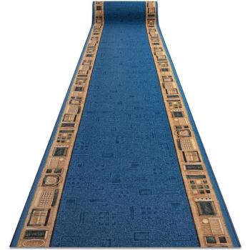 Blue Jena Anti-Slip Runner by RUGSX | 67x470 cm