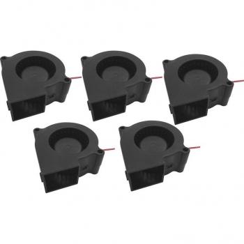 5-Pack 12V 0.16A 2-Pin Mini Blower Fan for Humidifiers/Air Purifiers/Heaters/Mosquito Killers