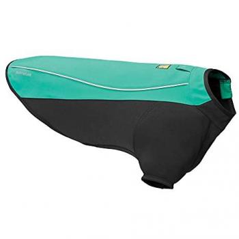 Ruffwear Cloud Chaser Hundejacke, wasserdicht, winddicht, atmungsaktiv, blau/türkis, XXS
