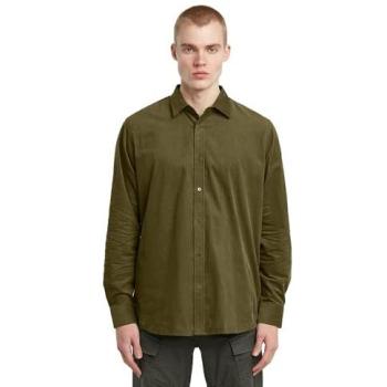 Chemise régulière G‑Star homme vert olive, taille M