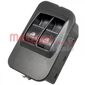 Metzger Fensterheberschalter 0916557 für Citroen Nemo, Fiat Fiorino, Qubo und Peugeot Bipper