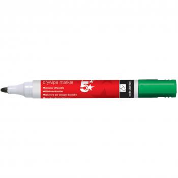 5 Star® Green Dry Wipe Whiteboard Marker Pen