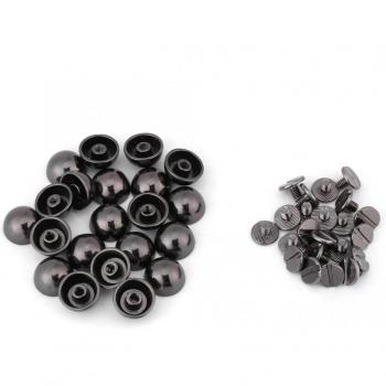 20 Piezas de Remaches de Hongo para Cinturones y Zapatos