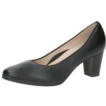 Caprice Schwarze Pumps G-Weite mit Blockabsatz