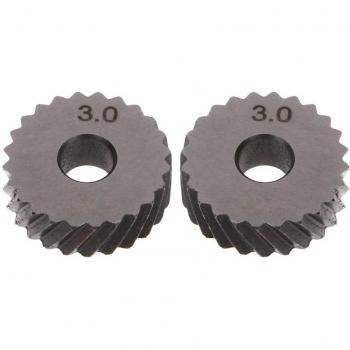 2pcs Diagonal Knurling Wheels 1.0/1.2/1.8/3.0mm Pitch