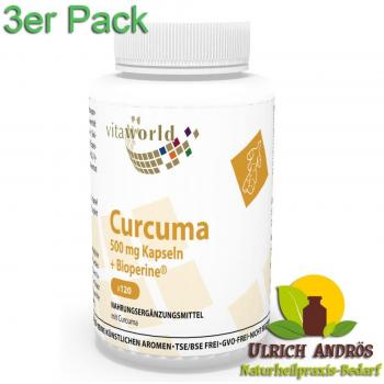 Germany‑Made Curcuma 3‑Pack with BioPerine
