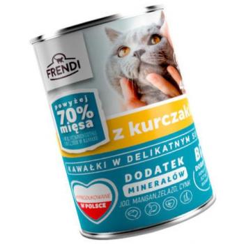 Comida para gatos Frendi con trozos de pollo