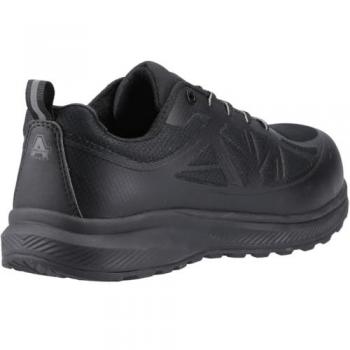 HurdleGuard AS721C Safety Trainer – Black, Unisex, 6.5