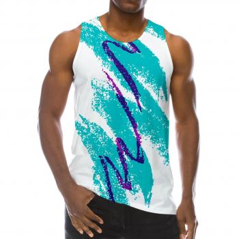 XXL Retro Jazz 90er Tee – Lustige Papier‑Cup‑Print – Herren
