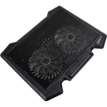 Base de Enfriamiento para Portátil con Doble Ventilador y LED
