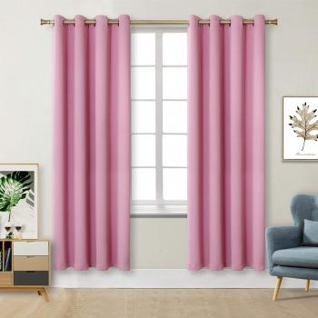 Babyvorhänge Rosa – Verdunklungsgardine mit Ösen, 2er‑Set, H 175 × B 140 cm