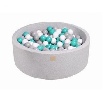 MeowBaby Piscine à Balles H30cm, Gris Clair