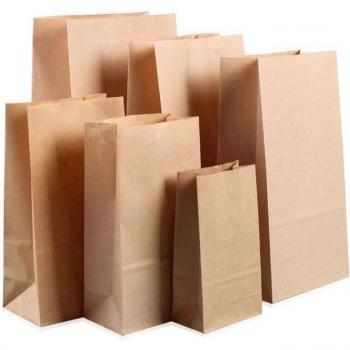 10Pcs Kraft Paper Takeout Bags