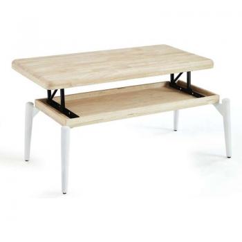 Mesa Moon Elevable, Color Roble Nordish Blanco, 120×60 cm