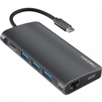 NATEC Fowler 2 Alámbrico USB 3.2 Gen 1 (3.1 Gen 1) Type-C Gris