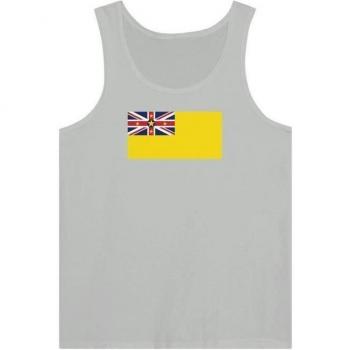 Grauer Cut‑Fit-Baumwoll-Tanktop Niue – für Männer & Frauen geeignet