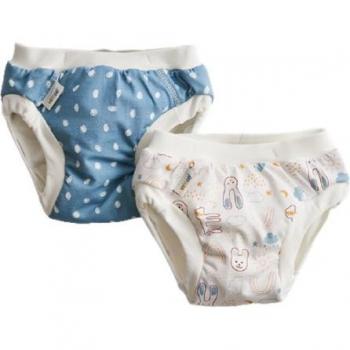 Vimse träningsbyxor för barn 16‑20 kg – blå teddy (2 st)