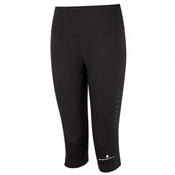 Ronhill Wmn's Core Pantalón Capri para Mujer, Negro/Blanco Brillante, 32