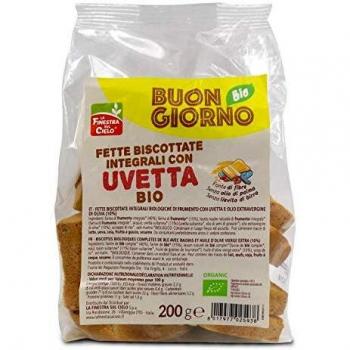 La Finestra Sul Cielo Fette Biscottate Integrali Con Uvetta Bio 200g Oxxigena Oxxigena