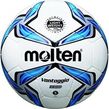 Molten Youth Pitch Ball – F5V3335, 5‑inch, White/Blue/Silver