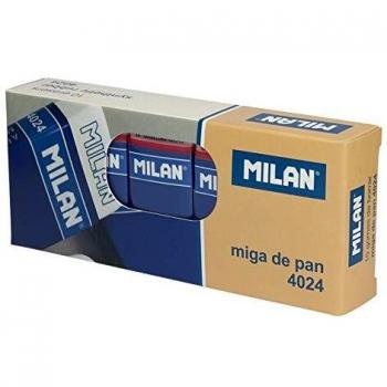 Milan Caja de 10 Gomas de Borrar 4024 Miga de Pan Flexible