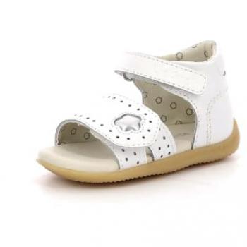 Lumière Nacrée – Sandale Bébé Bigkratch‑C Blanc