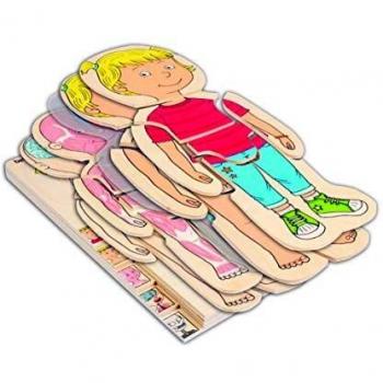 Puzzle di anatomia femminile Beleduc con 29 pezzi