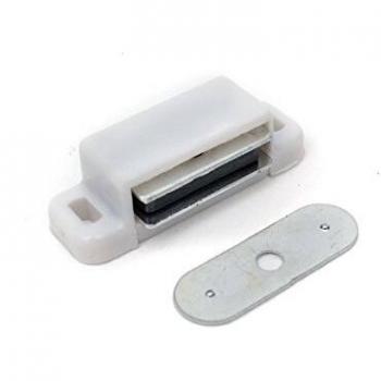 3‑4 kg Magnetic Storage Catch for Cabinets – White, Pack of Ten
