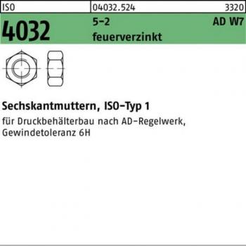 BUFAB ISO 4032 Sechskantmutter M36 5-2 AD W7 10er Set