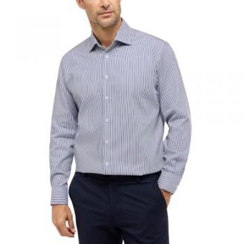 Eterna Men's Dark Blue Long Sleeve Shirt Size 6XL